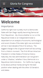 Mobile Screenshot of gloriaforcongress.weebly.com