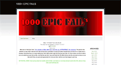 Desktop Screenshot of 1000epicfails.weebly.com