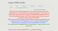 Desktop Screenshot of lopezfifthgrade.weebly.com