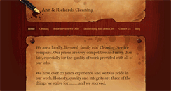 Desktop Screenshot of annandrichardscleaning.weebly.com