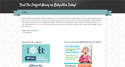 Desktop Screenshot of findperfectnanny.weebly.com