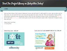 Tablet Screenshot of findperfectnanny.weebly.com