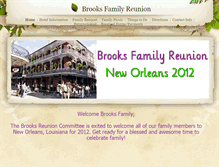 Tablet Screenshot of brooksfamilyreunion.weebly.com