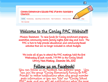 Tablet Screenshot of conleyschoolpac.weebly.com