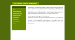 Desktop Screenshot of lefthandedmusicalinstruments.weebly.com