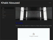 Tablet Screenshot of khalidabouzaid.weebly.com