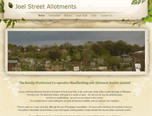 Tablet Screenshot of joelstreetallotments.weebly.com