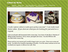 Tablet Screenshot of cakesbyroxy.weebly.com