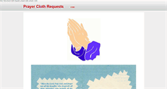 Desktop Screenshot of prayerclothrequest.weebly.com