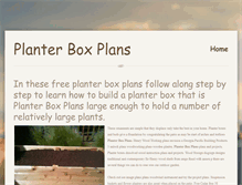 Tablet Screenshot of planterboxplans.weebly.com