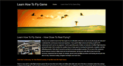 Desktop Screenshot of learnhowtoflygame.weebly.com