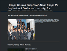 Tablet Screenshot of kappaupsilon.weebly.com