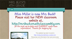 Desktop Screenshot of missmiller.weebly.com