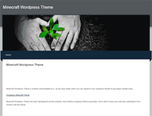 Tablet Screenshot of minecraftwordpresstheme.weebly.com