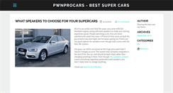 Desktop Screenshot of pnwprocars.weebly.com