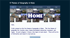 Desktop Screenshot of 5themesofgeographyrome.weebly.com