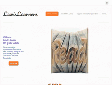 Tablet Screenshot of lewislearners.weebly.com
