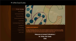Desktop Screenshot of mrwhitesocialstudies.weebly.com
