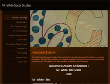 Tablet Screenshot of mrwhitesocialstudies.weebly.com
