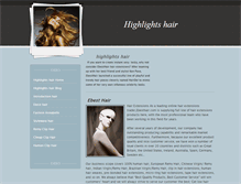 Tablet Screenshot of highlightshair.weebly.com