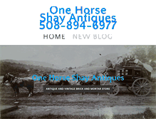 Tablet Screenshot of onehorseshayantiques.weebly.com