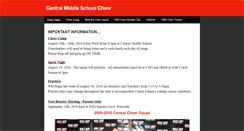 Desktop Screenshot of centralmscheer.weebly.com