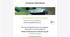 Desktop Screenshot of centenarynarrowboat.weebly.com