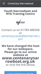 Mobile Screenshot of centenarynarrowboat.weebly.com