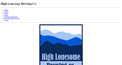 Desktop Screenshot of highlonesomebrewing.weebly.com