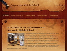 Tablet Screenshot of algonquinart.weebly.com