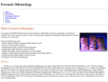 Tablet Screenshot of forensic-odontology.weebly.com