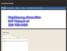 Tablet Screenshot of mojoraceway.weebly.com