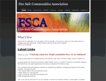Tablet Screenshot of firesafecommunitiesassociation.weebly.com