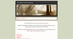 Desktop Screenshot of coldcreekcustomcreations.weebly.com