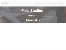 Tablet Screenshot of fieldstudies.weebly.com