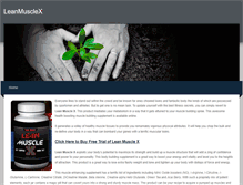 Tablet Screenshot of leanmusclex.weebly.com