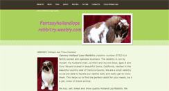 Desktop Screenshot of fantasyhollandlopsrabbitry.weebly.com