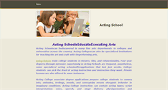 Desktop Screenshot of actingschool.weebly.com