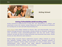 Tablet Screenshot of actingschool.weebly.com