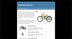 Desktop Screenshot of motorbicycle.weebly.com