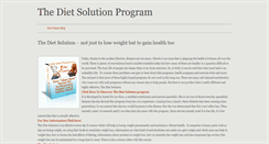 Desktop Screenshot of dietsolutionforhealth.weebly.com