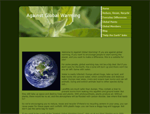 Tablet Screenshot of againstglobalwarming.weebly.com