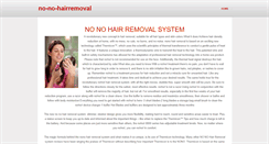 Desktop Screenshot of no-no-hairremoval.weebly.com