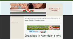 Desktop Screenshot of mrwholesalerofcincinnati2.weebly.com