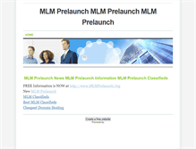 Tablet Screenshot of mlmprelaunchadvisor.weebly.com
