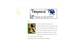 Desktop Screenshot of pamperedpawz.weebly.com