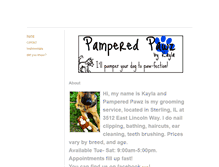 Tablet Screenshot of pamperedpawz.weebly.com