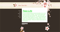 Desktop Screenshot of dearteenlife.weebly.com