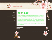 Tablet Screenshot of dearteenlife.weebly.com