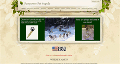 Desktop Screenshot of pawpowerpetsupply.weebly.com